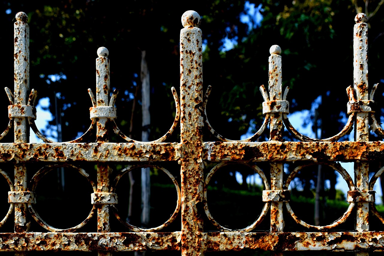 Railings, iron, rusty in Mount Pleasant, SC